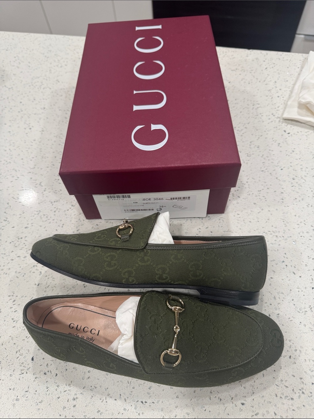 NIB Women’s Gucci Jordaan Loafer size 38+